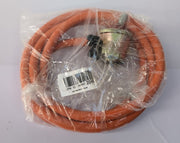 Butane/Propane Gas with Safety Valve + Rubber Tube & Clamp (Packaging damaged)