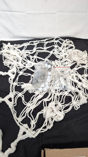 Toy Hammock For Stuffed Animals Macrame Teddy Bear Hammock Boho ,White