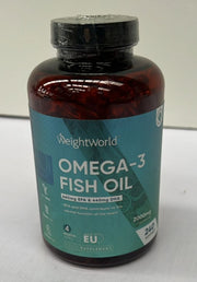 Omega 3 Fish Oil 2000mg - 240 Softgels - 660mg EPA & 440mg