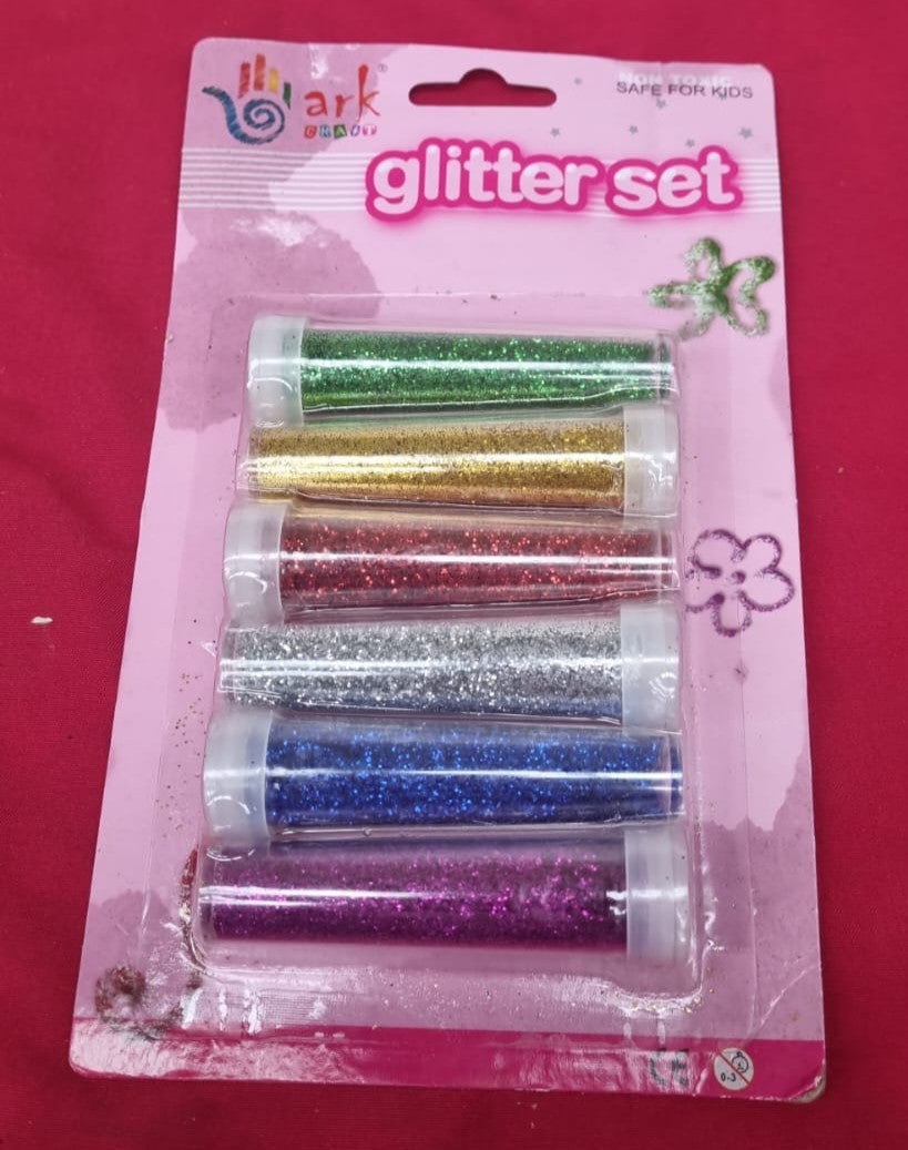 arkCraft Glitter Shaker Tubes, for Kids Craft. 6pcs (package damaged)