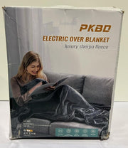 Electric Blanket Throw Heated Blanket and Up-to-9hrs (BOX DAMAGED)