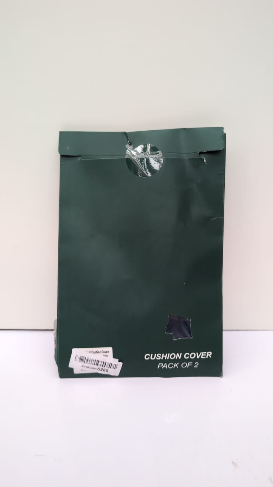 Velvet Cushion Covers (Packaging damaged - 2 pack - Navy 45 x 45cm)