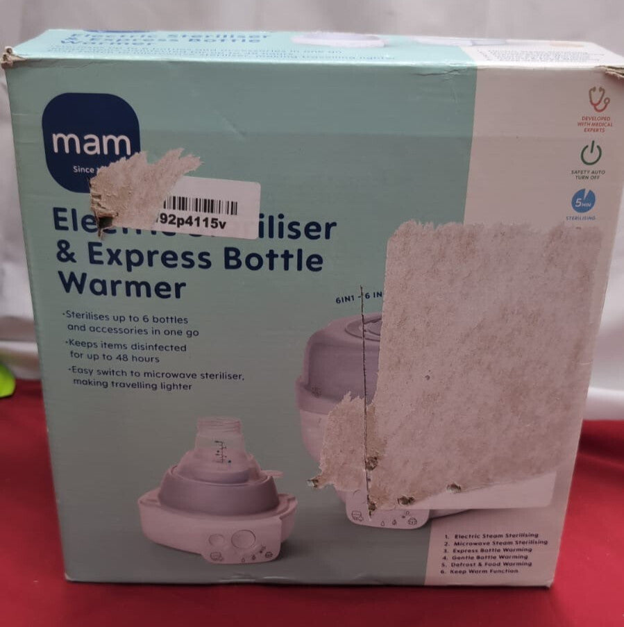 MAM Electric Steriliser & Express Bottle Warmer | 6 Functions