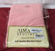 AIMANE Non Iron Percale Small Double Fitted Sheet PolyCotton (packaging damaged)