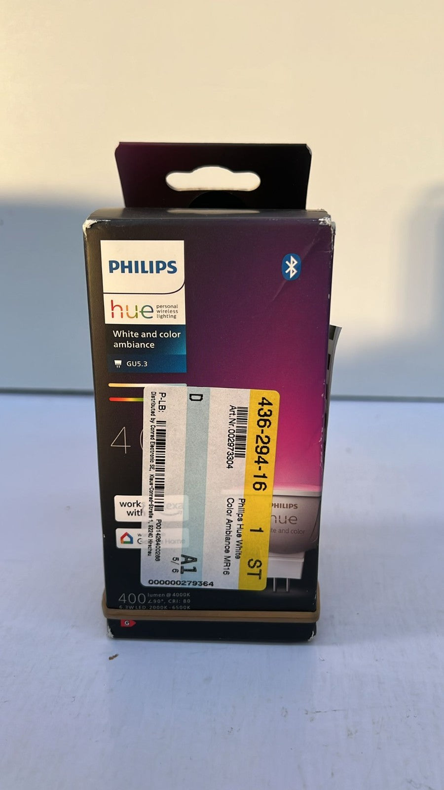 Philips Hue LED Smart Light spot - White and Coloured Light  - MR16 (BOX OPENED)