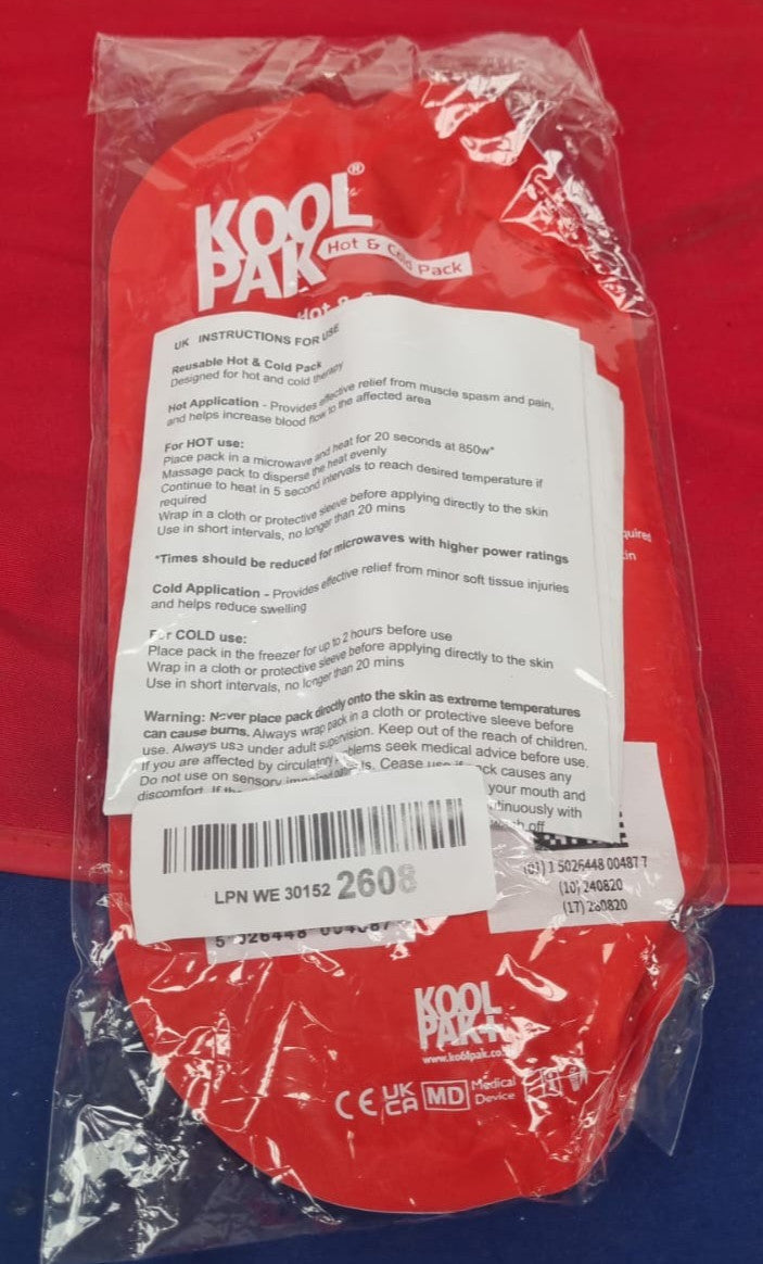 Koolpak Luxury Hot & Cold Reusable Pack Oval - 12.5 x 25.5cm