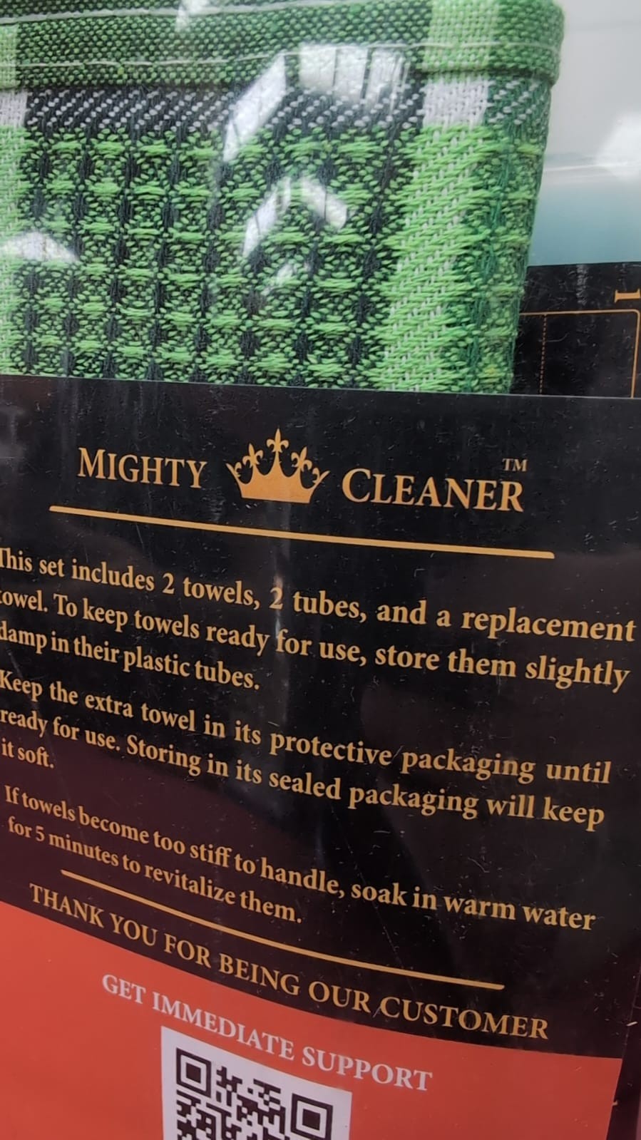 Mighty Cleaner Premium 2pk +1 Free Shammy Cloth for Car Drying - 26"x17"
