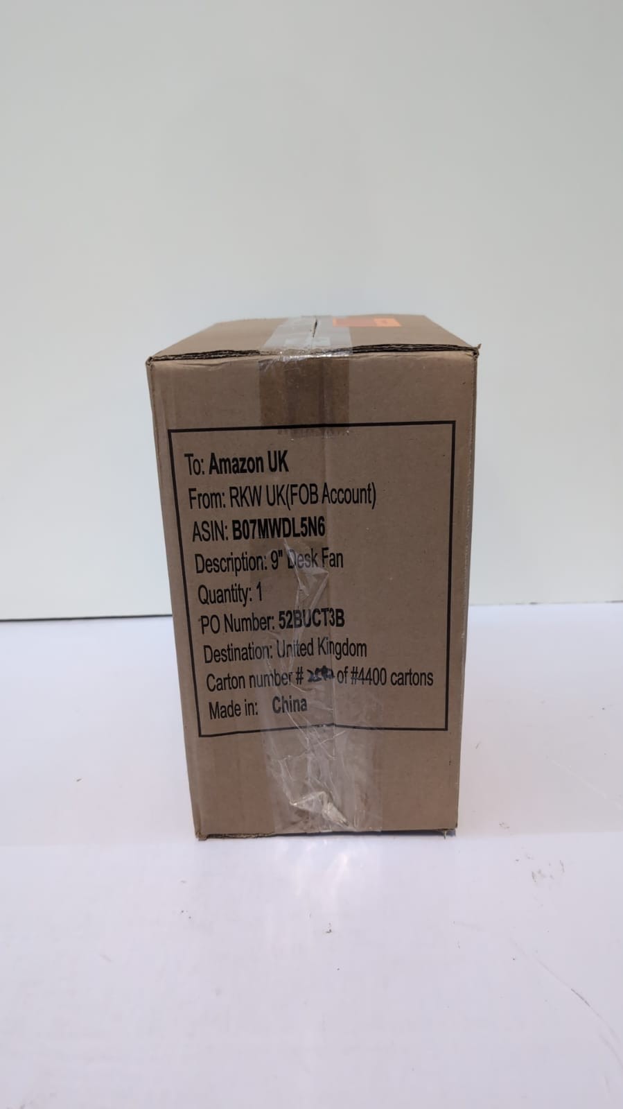 Signature S40008 9” 2 Speed Desk Fan with Oscillation, Adjustable Tilt, White