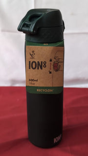 Ion8 Water Bottle, 500 ml/18 oz, Leak Proof, Easy to Open, Secure (lid scuffed)