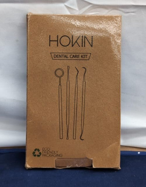 HOKIN Plaque Remover Teeth Cleaning Tool 4 Pcs Dental Care (packaging damaged)