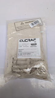 CUCRAF Kitchen Curtains Linen Blend, W 26 x L 24 Inch 1 Panel Light Beige