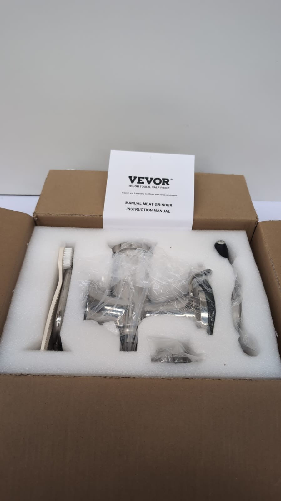 VEVOR Manual Meat Grinder, 304 Stainless Steel Hand Meat Grinder