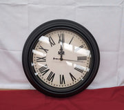 Retro Wall Clock,  Non Ticking Classic Silent Vintage Wall Clocks Black