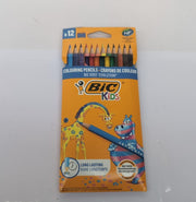 BIC Kids Evolution Coloured Pencils, Vivid Colouring Pencils, 12 Pack