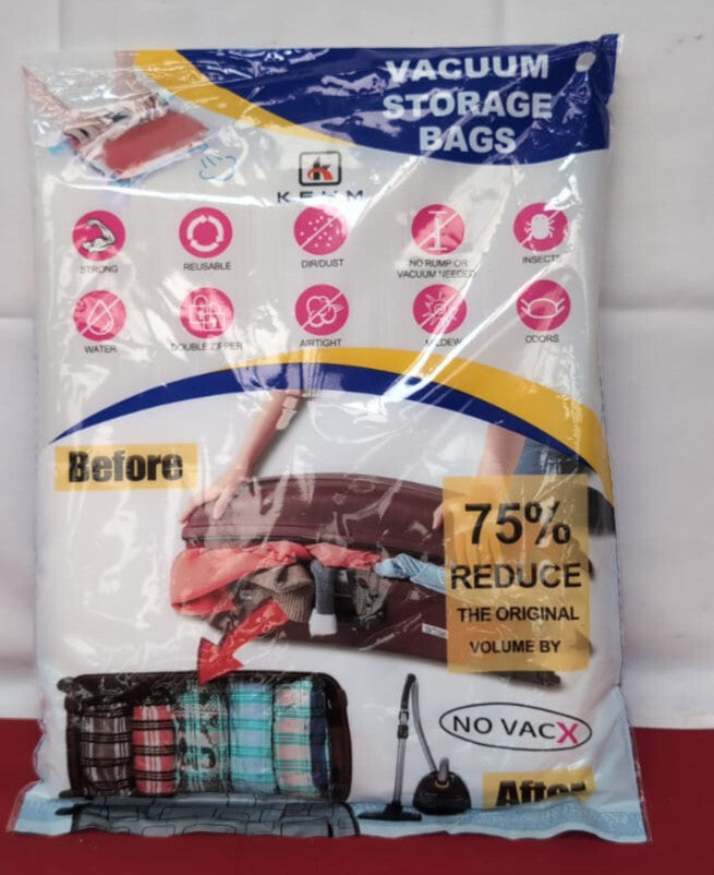 10Pack Travel Space Saver Bags (4 x S, 3 x L, 3 xL), Reusable KFYM Vacuum