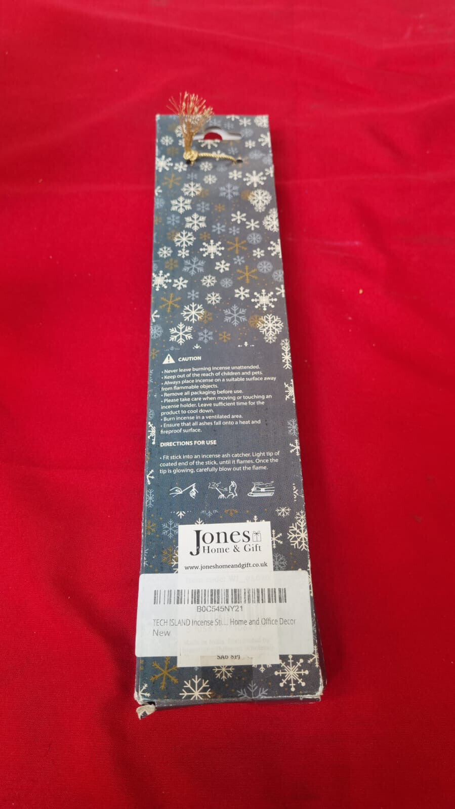 Winter Magic Set of 40 Orange & Clove Incense Sticks with Holder