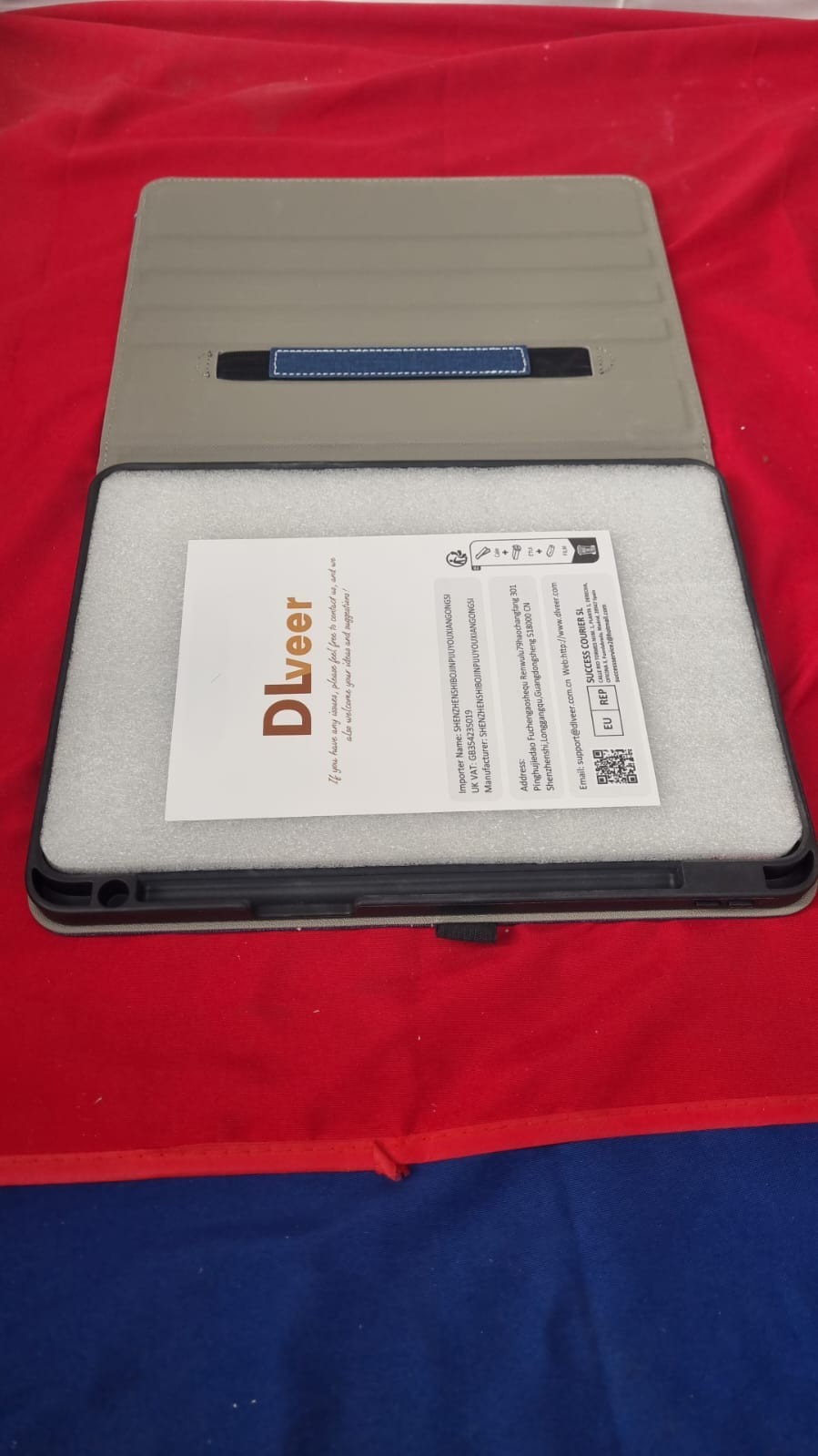 DLveer Case Soft TPU + PU Leather & Denim Business Cover Protective Case 11.5inc