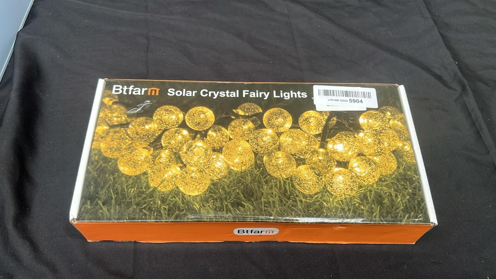 btfarm 2 Pack Solar String Lights Outdoor Garden Waterproof,LED Crystal Globe