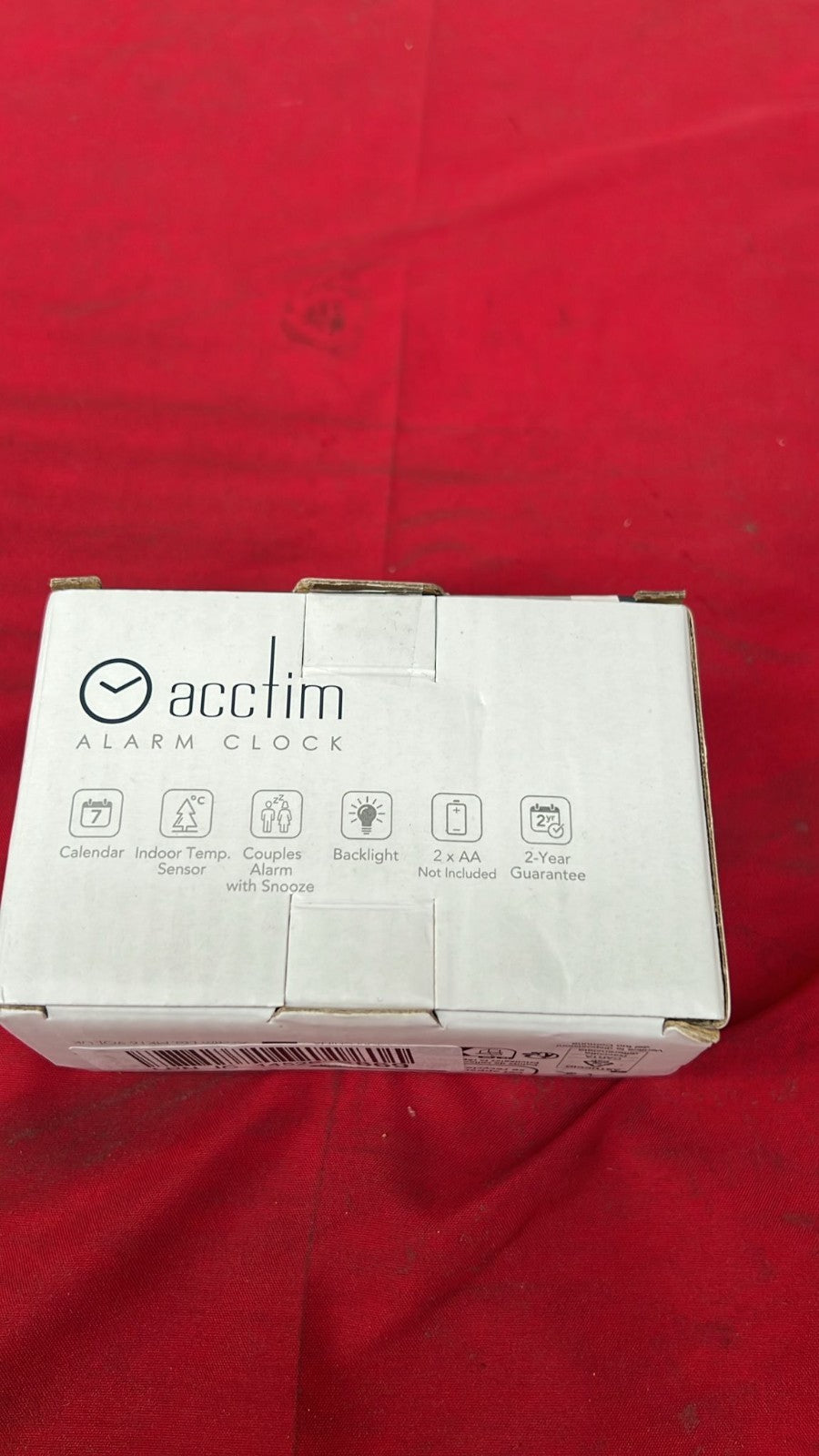 Acctim Alta alarm clock with indoor temperature