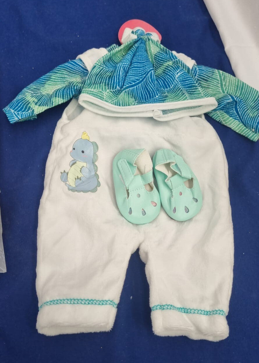 Clothes For Baby Doll, New Outfits, Jumpsuit Long Sleeve Green No Doll