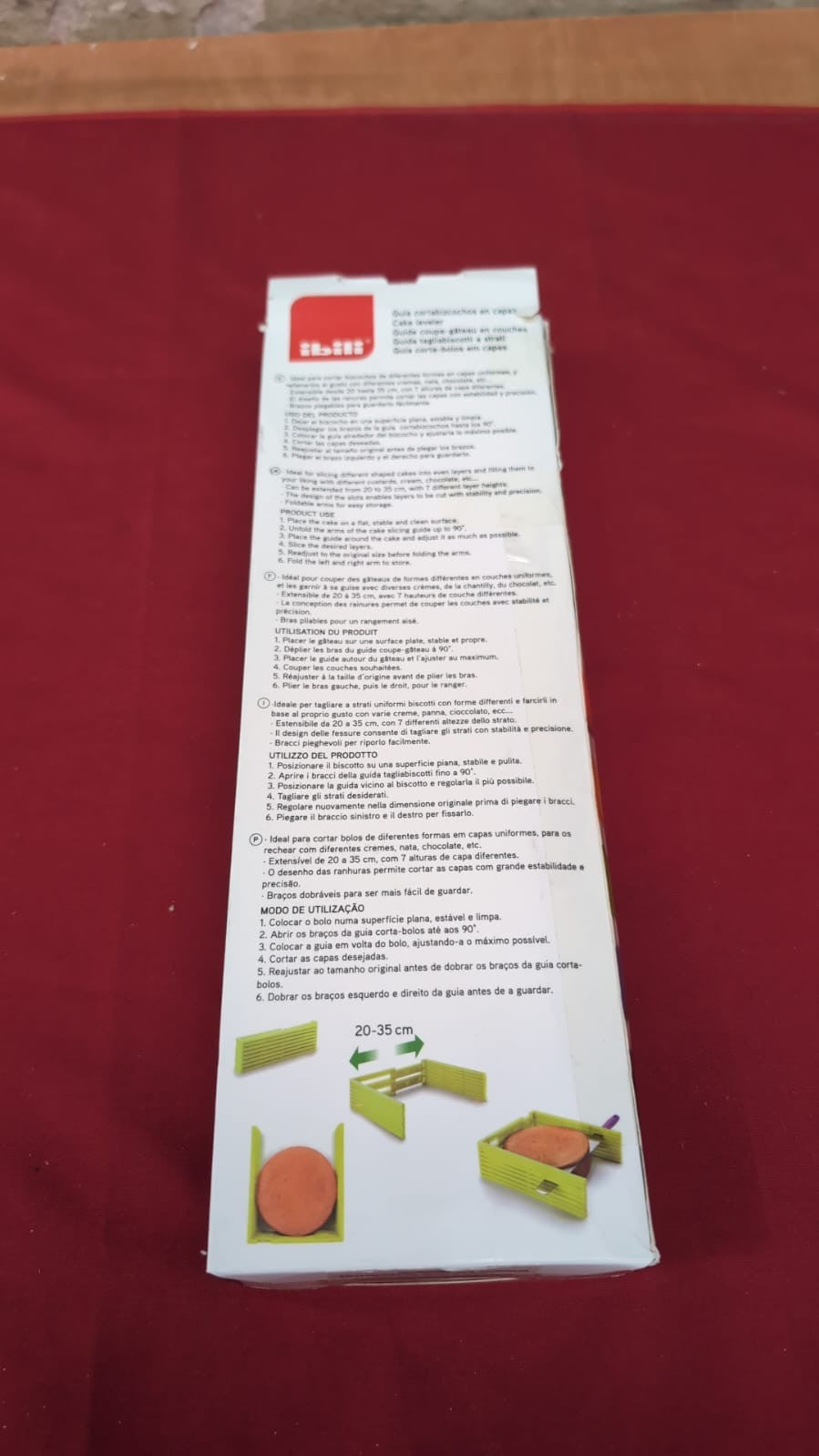 Ibili Layer Cake Slicing Kit, Green, 20 x 10 x 10 cm( packaging damaged)