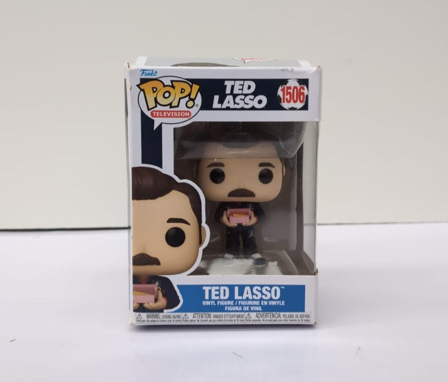 Funko POP! TV: Ted Lasso With Biscuits Collectable Vinyl Figure ( box damaged)