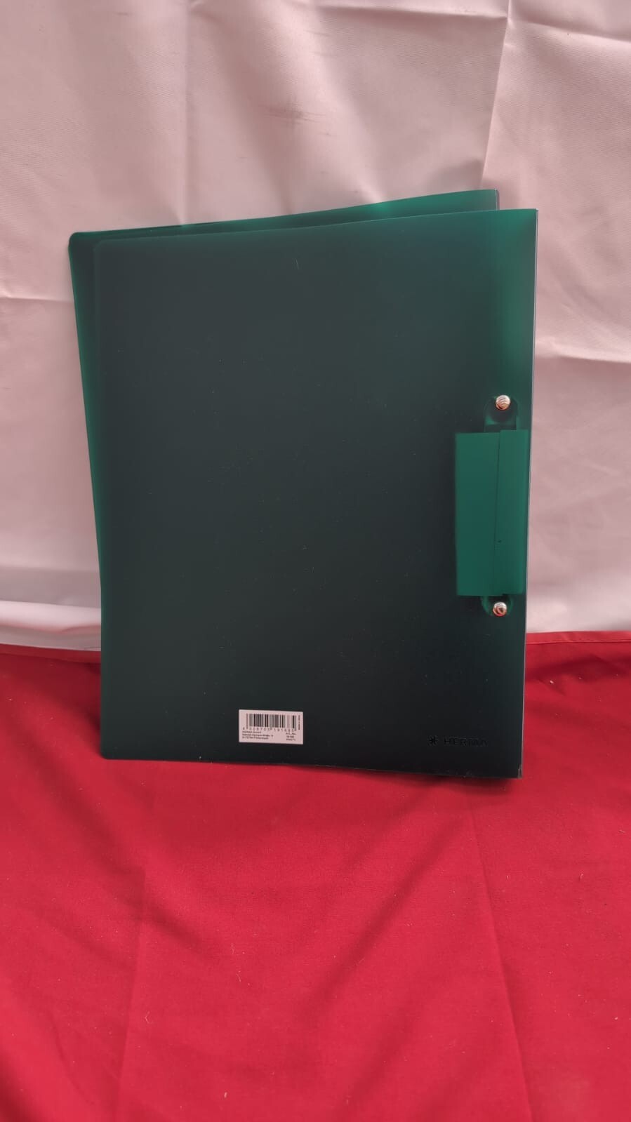 HERMA Ring Binder Translucent in Dark Green, A4, 25 mm Spine, Slim 2Ring (2pack)