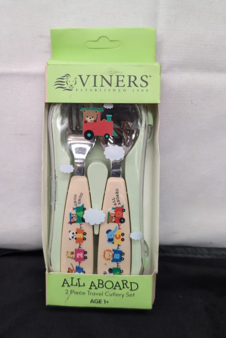 Viners 2 Piece Kids Travel Cutlery Set Stainless (Packaging Damaged)