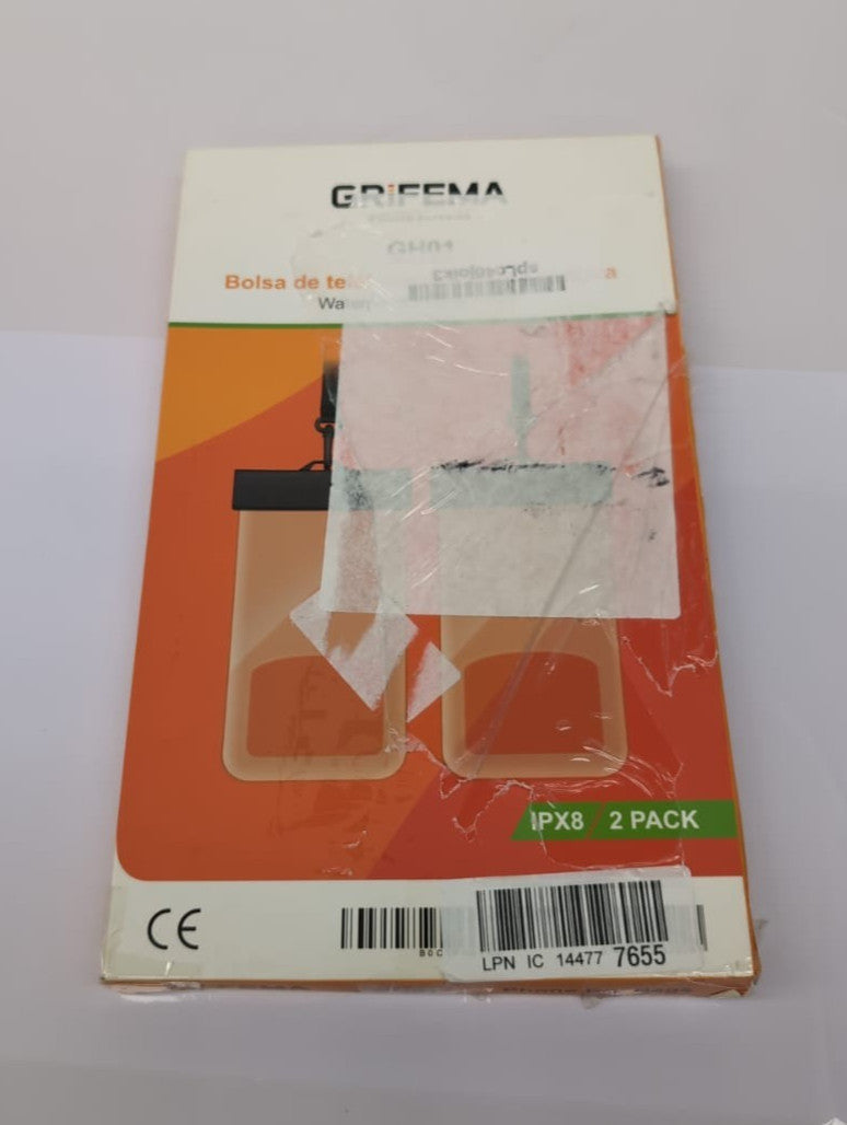 GRIFEMA IPX8 Waterproof Phone Case for Swimming – Fits up to 8.2" (Box Damage)