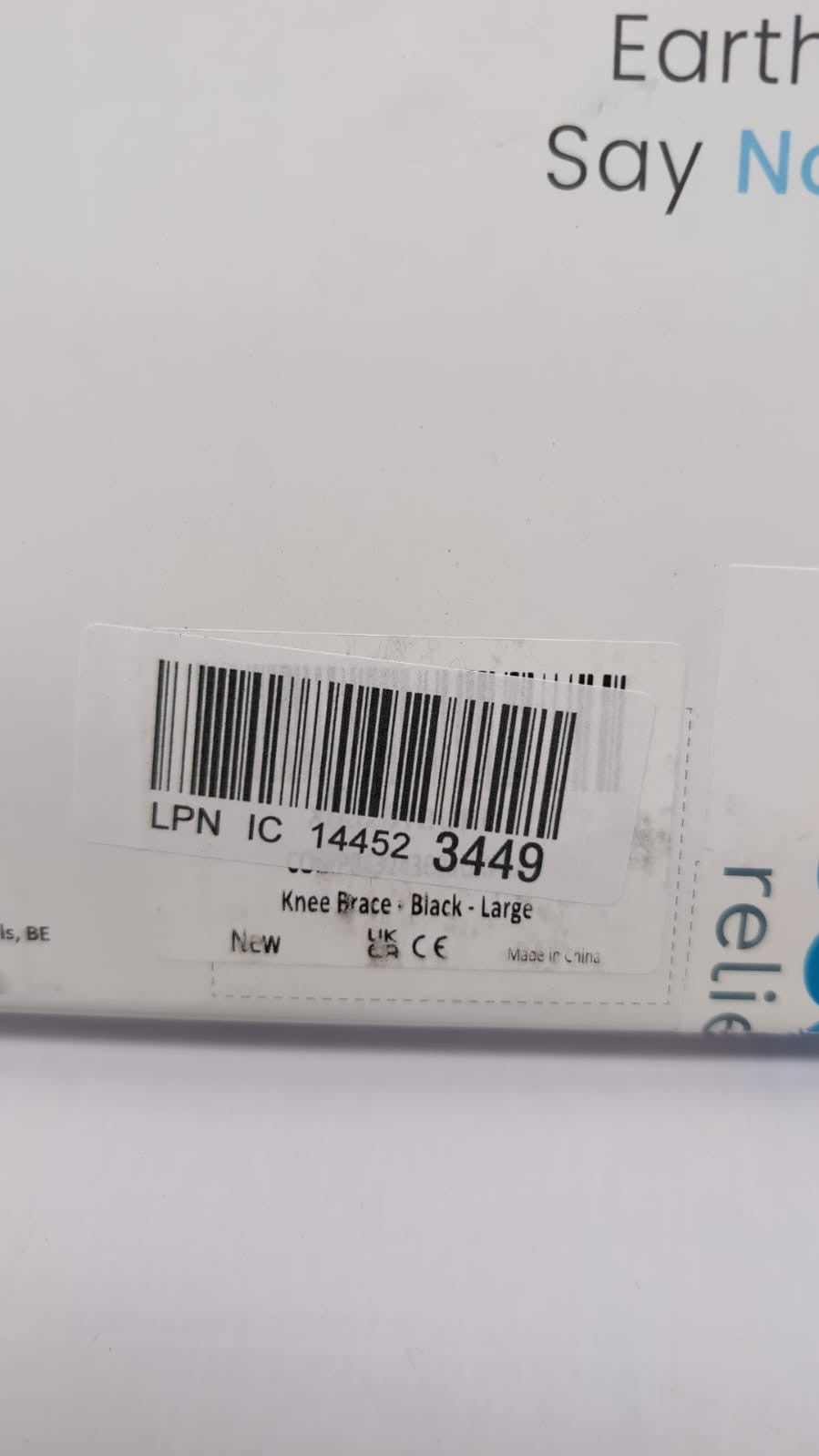 360 RELIEF - Compression Knee Brace,Side Knee Stabilizers, Large, Black