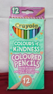 CRAYOLA Colours of Kindness Pencils  Assorted Pack of 12 (packaging damaged)