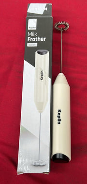 Keplin Handheld Milk Frother - Stainless Steel Electric Whisk