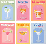 Cocktail Paint by Numbers, Paint by Numbers for Adults Cocktails for Adults