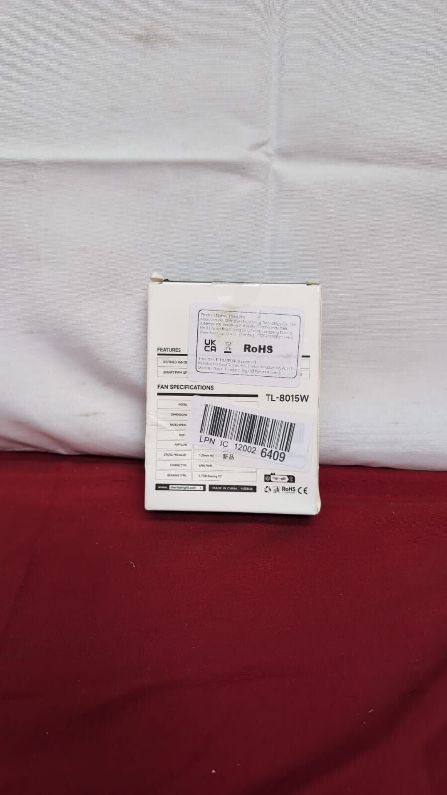 Thermalright TL-8015W CPU Fan Computer slim Fan Quiet 4pin (Packaging Damaged)