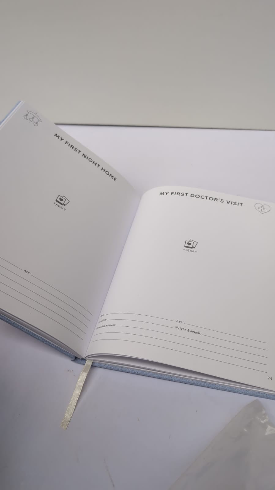 Hello Baby Memory Book for Boy Girl (2 small marks on front cover)