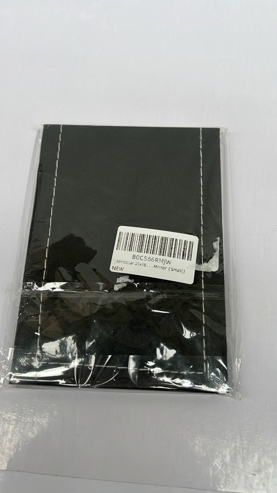 17x12cm Portable Folding Mirror, Super HD Compact Makeup, Black PU Leather