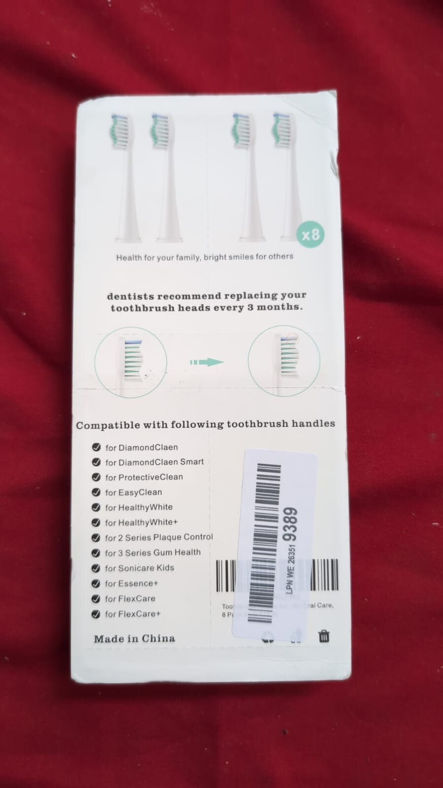 Toothbrush Heads Compatible with Philips Sonicare Electric White-8 Pack