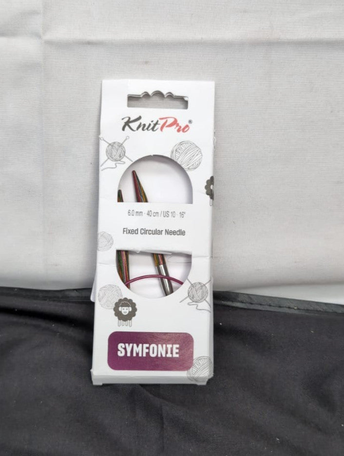 KnitPro Symfonie Fixed Circular Needles 16" (40cm) | 6.00mm
