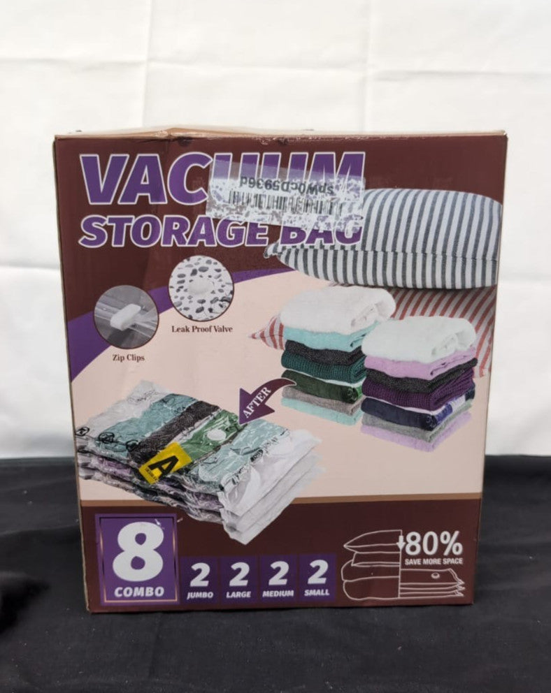 Space Saver Bags, Vacuum Storage Bags, Compression  (8 Combo)
