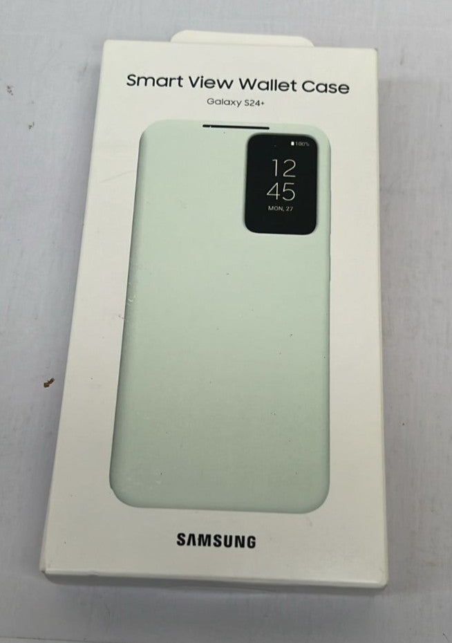 Samsung Galaxy S24 Smart View Wallet Case, Light Green (BOX OPENED)
