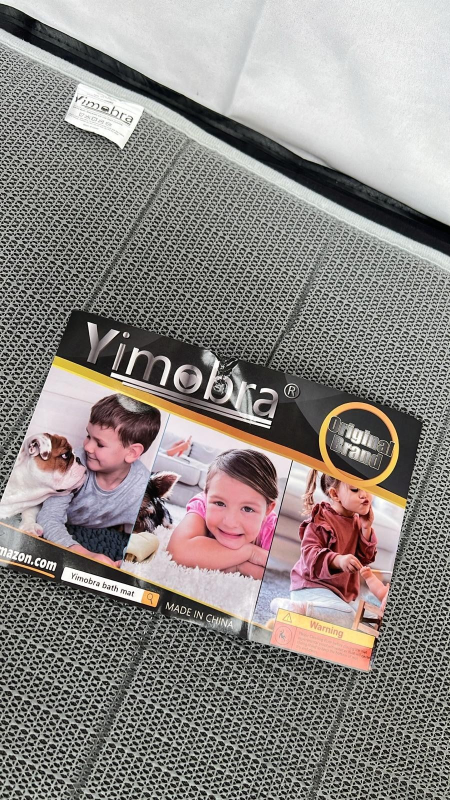 Yimobra Memory Foam Bath Mat ,80x 50cm for Bathroom Floor Rug,Grey