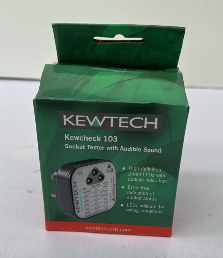 Kewtech KEWCHECK103 Mains Wiring Socket Tester