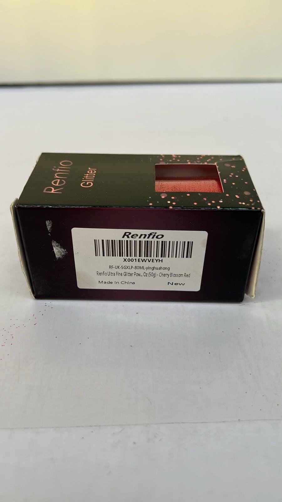 Renfio Ultra Fine Glitter Powder Resin Glitter (50g) - Cherry Blossom Red