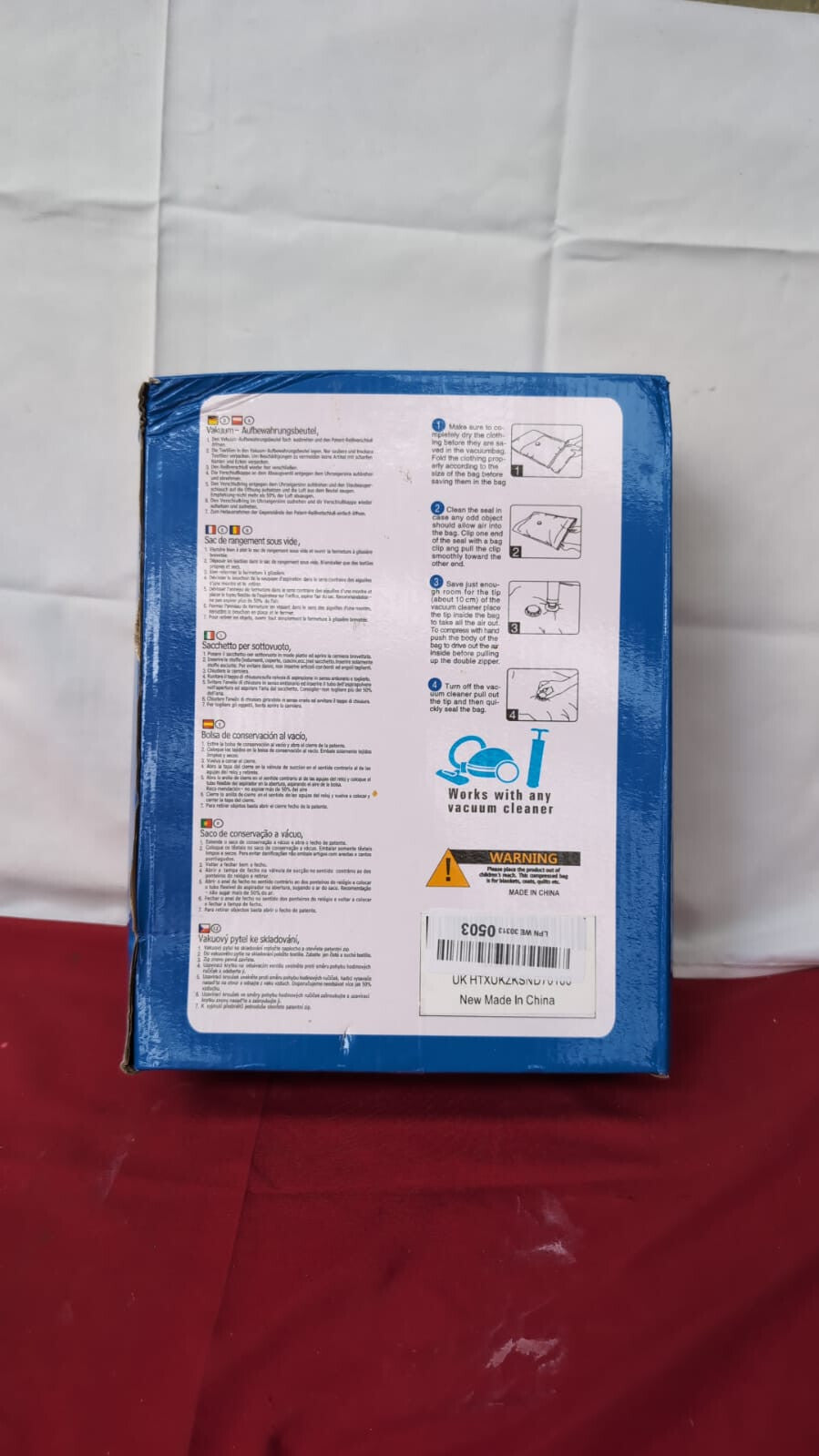 Vacuum Storage Bags (Large/Medium),Durable & Reusable Clothing Travel, Space