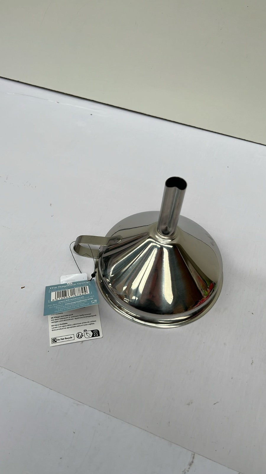 Kilner Stainless Steel Straining Funnel with Removable Disc Ergonomic Design