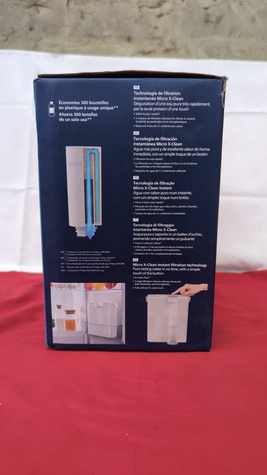 PHILIPS GoZero Next-gen Instant Water Filter Pitcher, (box damaged no filter )