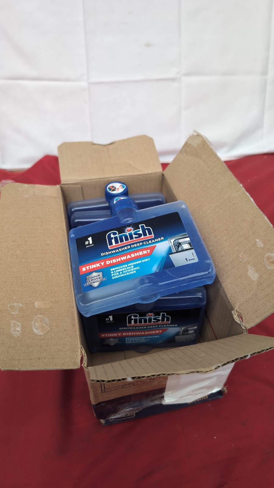 Finish Dishwasher Machine Cleaner Original 250ml Deep (box damaged 7 pack only)