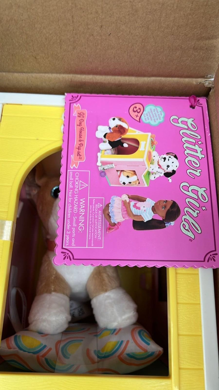 Glitter Girls – Dog House Playset-plush Puppy Chihuahua – 14-inch