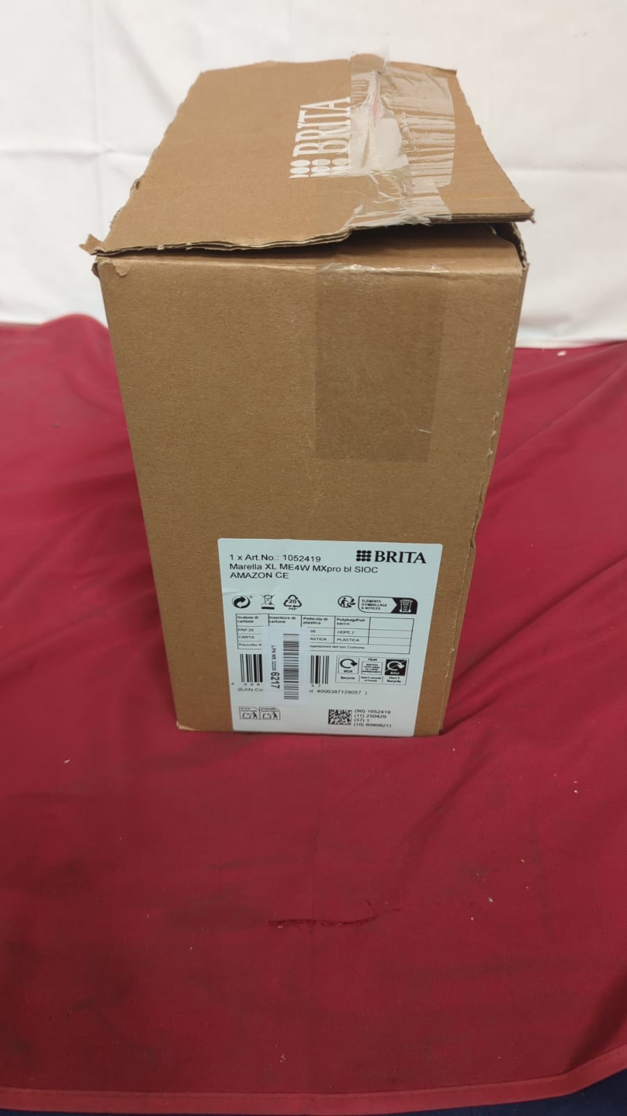 BRITA Marella XL Water Filter Jug Blue 3.5L  (slightly scratched,Box Damaged)