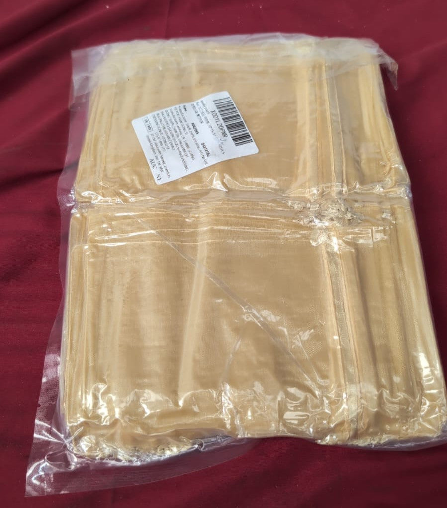 Jewellery Pouches, 105Pcs Organza Gift Bags, Drawstring 10 x 15 CM (Gold)